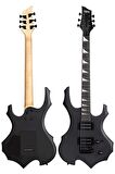 Midex Force Masif Ağaç Üst Seviye Elektro Gitar H-H Profesyonel Full Set Aksesuarlı
